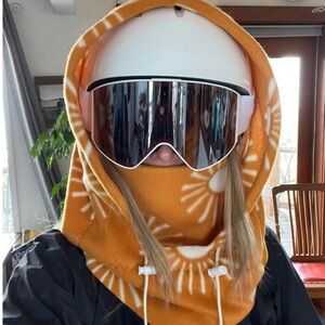 SUN FLEECE BALACLAVA / SKI HOOD – HANDMADE STYLE – COZY WINTER NECK WARMER